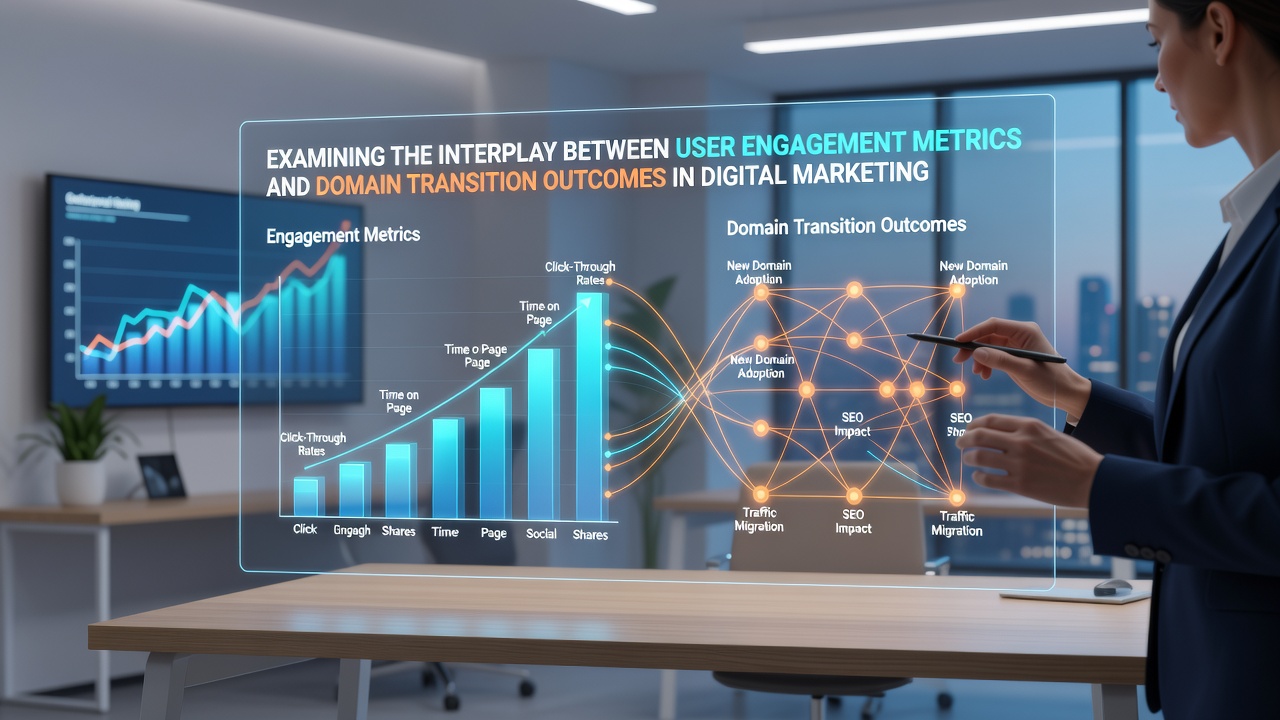 Examining the Interplay Between User Engagement Metrics and Domain Transition Outcomes in Digital Marketing